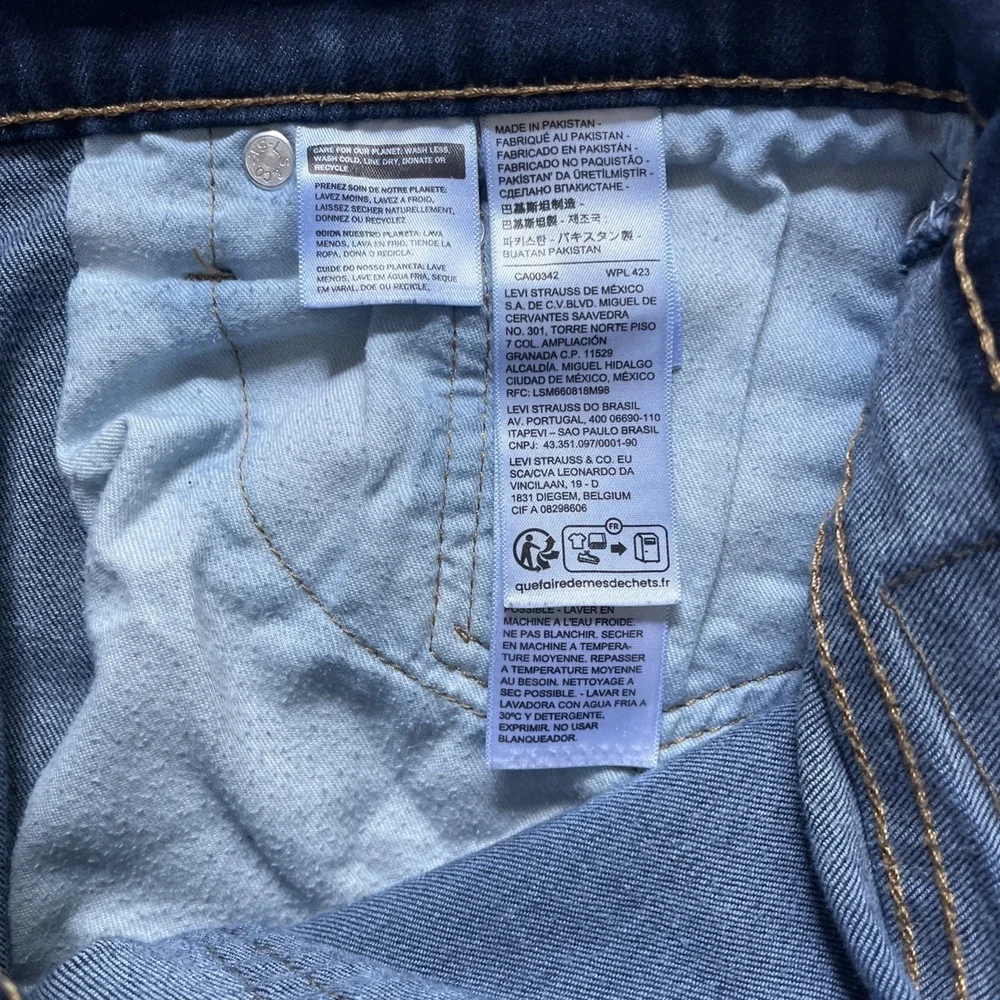 Levi's 511 Blue‎ Jeans Men's 32x34 Dark Wash EUC Preppy Cowboy Western Work